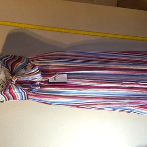 Multi-color spaghetti strap dress